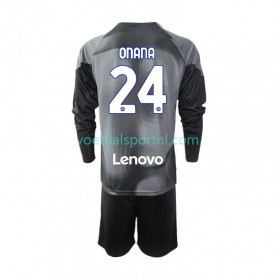 Inter Milan Andre Onana 24 Doelman Kind Thuis Tenue 2022-23 L/S